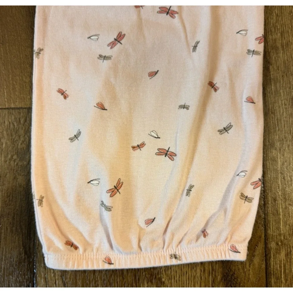 Carters Baby Girl Sleep Gown 3 Months Elastic‎ Bottom Outfit Pink Dragonfly 1 PC